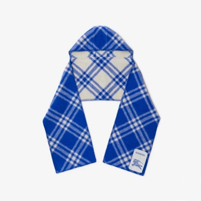 버버리 남/녀 체크 후드 스카프 - Burberry Unisex Checked Hooded Scarf - acc5987x