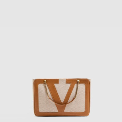 발렌티노 여성 가라바니 비바 슈퍼스타 캔버스 미디엄 쇼퍼 백 - Valentino Womens Garavani Viva Superstar Canvas Medium Shopper Bag - vab11817x