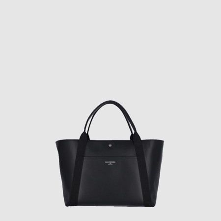 발렌시아가 여성 비아리츠 로고 레더 라지 토트백 - Balenciaga Womens Biarritz Logo Leather Large Tote Bag - bab12014x