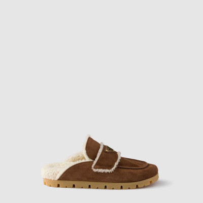 프라다 여성 시어링 뮬 - Prada Womens Shearling Mule - prs8715x