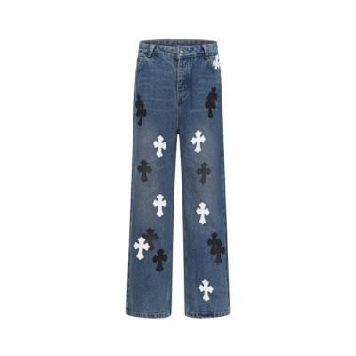 크롬하츠 남성 클래식 청바지 - Chrom Hearts Mens Classic Jeans - chc12144x
