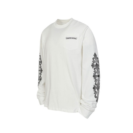 크롬하츠 남성 라운드 긴팔티 - Chrome Hearts Mens Round Tshirt - chc12150x