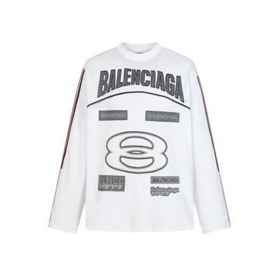 발렌시아가 남성 라운드 긴팔티 - Balenciaga Mens Round Tshirt - bac12164x
