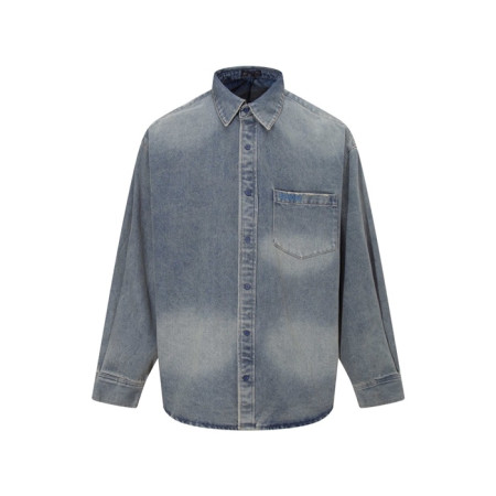 발렌시아가 남성 데님 셔츠 - Balenciaga Mens Denim Shirts - bac12177x