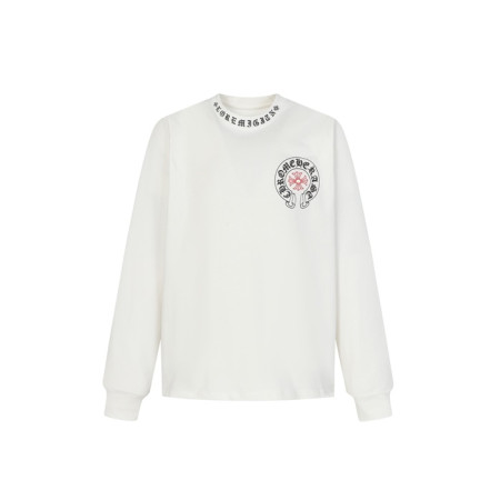 크롬하츠 남성 라운드 긴팔티 - Chrome Hearts Mens Round Tshirt - chc12197x
