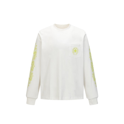 크롬하츠 남성 라운드 긴팔티 - Chrome Hearts Mens Round Tshirt - chc12201x