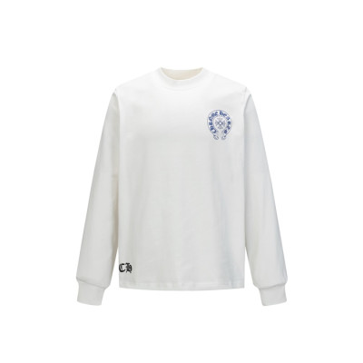크롬하츠 남성 라운드 긴팔티 - Chrome Hearts Mens Round Tshirt - chc12206x