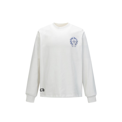 크롬하츠 남성 라운드 긴팔티 - Chrome Hearts Mens Round Tshirt - chc12206x