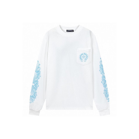 크롬하츠 남성 라운드 긴팔티 - Chrome Hearts Mens Round Tshirt - chc12211x