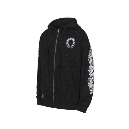 크롬하츠 남성 집업 후디 - Chrom hearts Mens Zip-up Hooded - chc12197x