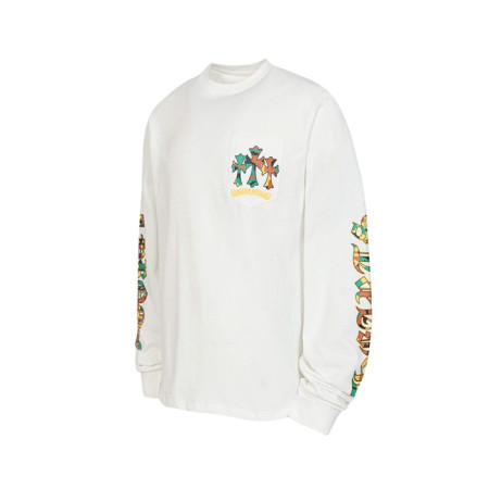 크롬하츠 남성 라운드 긴팔티 - Chrome Hearts Mens Round Tshirt - chc12214x