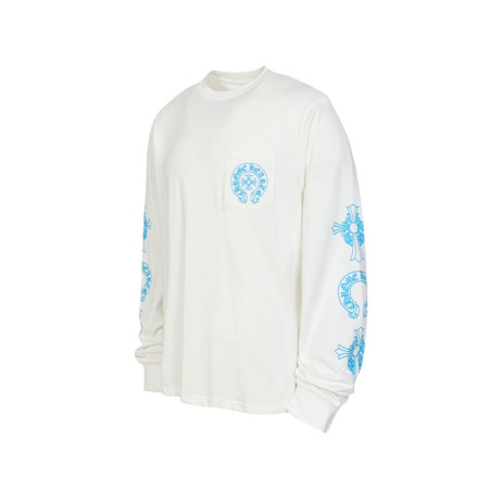 크롬하츠 남성 라운드 긴팔티 - Chrome Hearts Mens Round Tshirt - chc12220x