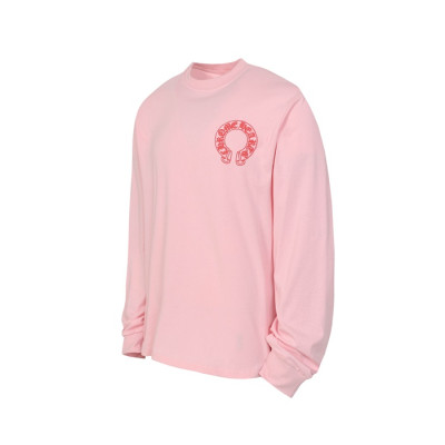 크롬하츠 남성 라운드 긴팔티 - Chrome Hearts Mens Round Tshirt - chc12224x