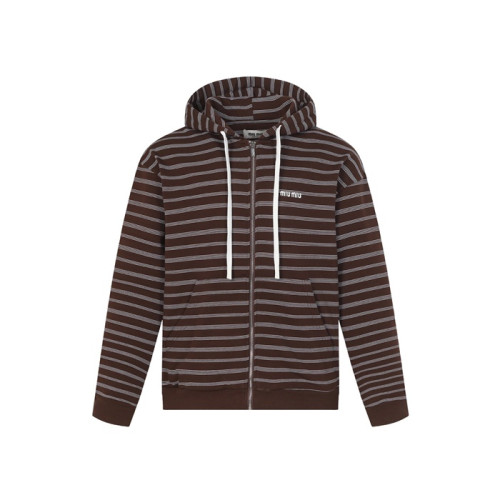 미우미우 남성 집업 후드티 - Miumiu Mens Zip-up Hoodie - mic12240x