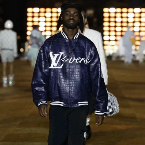 루이비통 남성 가죽 바시티 자켓 - Louis vuitton Mens Leather Jackets - lvc12268x