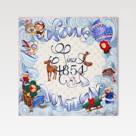 루이비통 여성 스퀘어 스카프 - Louis vuitton Womens Square Scarf - acc6151x