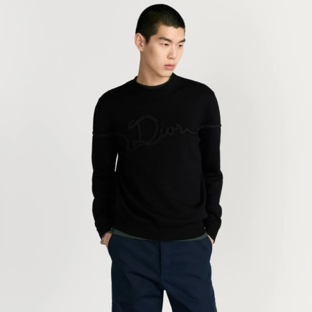 디올 남성 라운드 스웨터 - Dior Mens Round Sweater - dic12287x