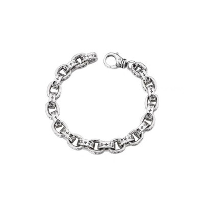 크롬하츠 남/녀 실버 팔찌 - Chrome Hearts Unisex Silver Bangle - acc6195x