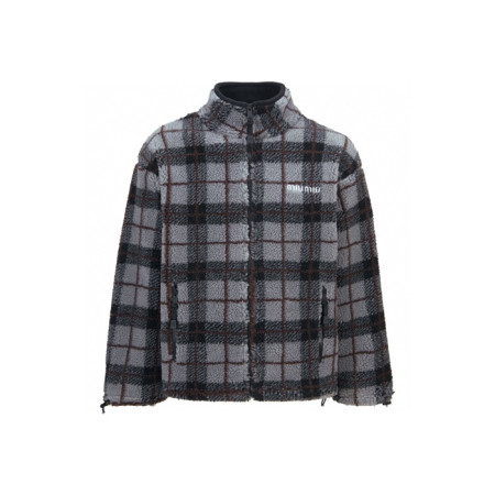 미우미우 남/녀 집업 자켓 - Miumiu Unisex Zip-up Jacket - mic12352x