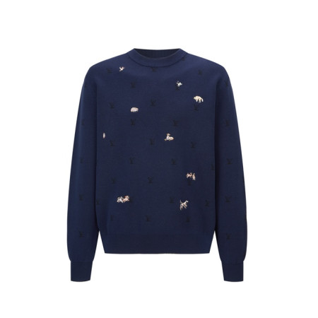루이비통 남성 라운드 스웨터 - Louis vuitton Mens Round Sweater - lvc12362x