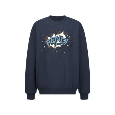 펜디 남성 라운드 맨투맨 - Fendi Mens Round Tshirt - fec12441x