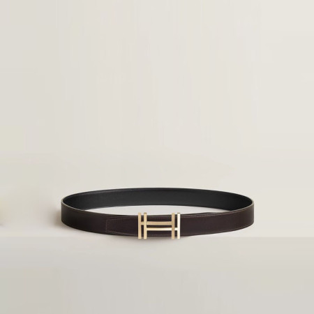 에르메스 남성 H au Carre 버클 리버서블 벨트 - Hermes Mens H au Carre Réversible Belt - bel431x