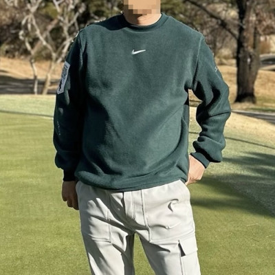 [NIKE × NOCTA] 녹타×나이키 남성 골프 플리스 크루넥 & 기모 팬츠 세트 - gol1941x