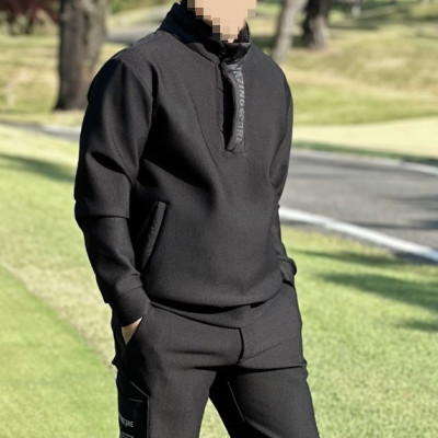 [Amazing Cre] 어메이징크리 남성 테크울 하이브 티셔츠&조거팬츠 세트 - gol1942x