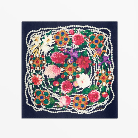 샤넬 여성 까멜리아 스퀘어 스카프 - Chanel Womens Camellia Square Scarf - acc6297x