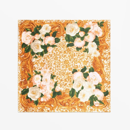 샤넬 여성 까멜리아 스퀘어 스카프 - Chanel Womens Camellia Square Scarf - acc6297x
