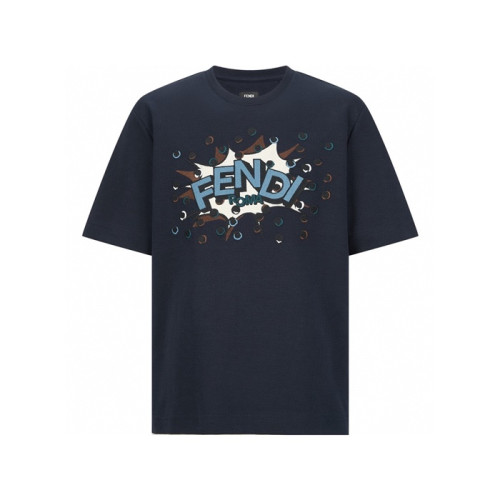 펜디 남성 라운드 반팔 티셔츠 - Fendi Mens Round Tshirt - fec12489x