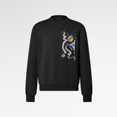 루이비통 남성 기모 맨투맨 - Louis vuitton Mens Round Tshirt - lvc12522x