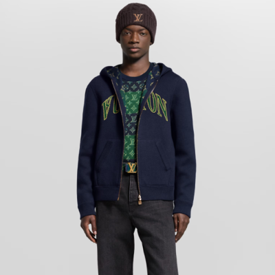 루이비통 남성 모노그램 리버서블 후드티 - Louis vuitton Mens Monogram Reversible Hooded - lvc12555x