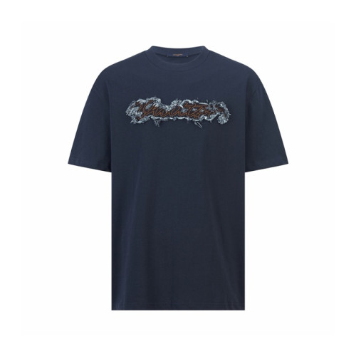 루이비통 남성 라운드 반팔 티셔츠 - Louis vuitton Mens Round Tshirt - lvc12604x