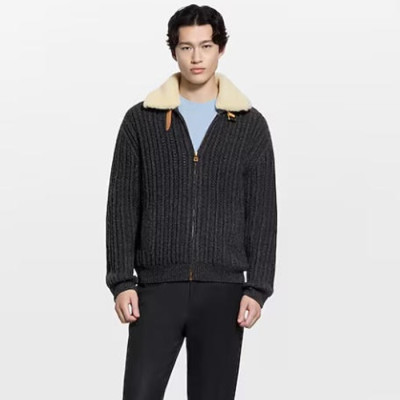 루이비통 남성 캐시미어 울 블루종 - Louis vuitton Mens Cashmere Wool Blouson - lvc12621x