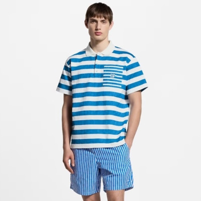 루이비통 남성 라운드 반팔 티셔츠 - Louis vuitton Mens Round Tshirt - lvc12647x