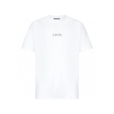 디올 남성 라운드 반팔 티셔츠 - Dior Mens Round Tshirt - dic12686x