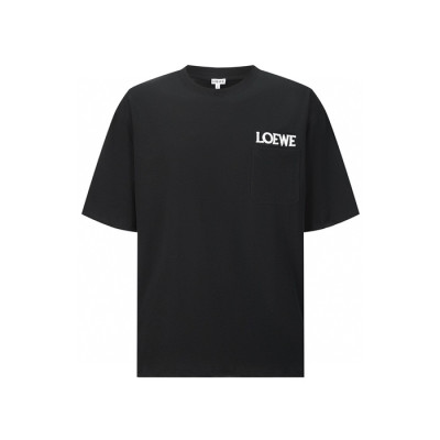 로에베 남성 라운드 반팔티 - Loewe Mens Round Tshirt - loc12708x