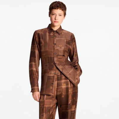 루이비통 여성 실크 셔츠 - Louis vuitton Womens Silk Shirt - lvc12715x