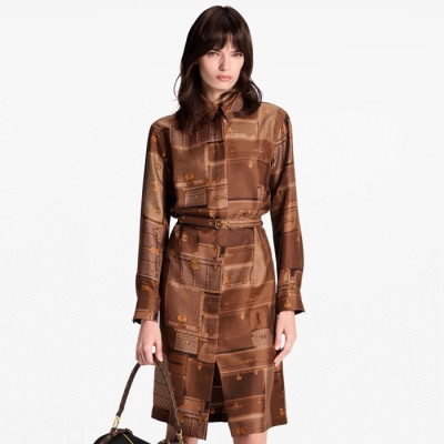 루이비통 여성 셔츠 드레스 - Louis vuitton Womens Shirt Dress - lvc12717x