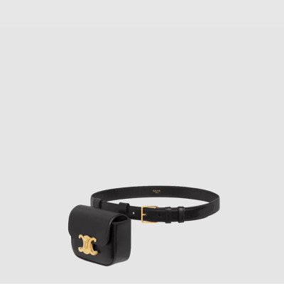 셀린느 여성 트리오페 샤이니 벨트 백 - Celine Womens Triomphe Shiny Belt Bag - ceb13046x
