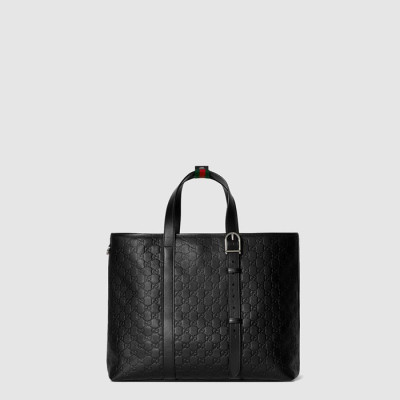 구찌 남성 GG 엠블럼 라지 토트백 - Gucci Mens GG Emblem Large Tote Bag - gub13105x