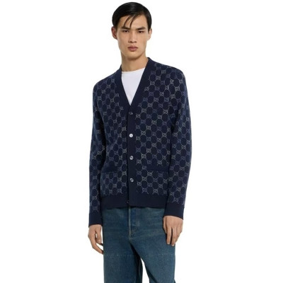 구찌 남성 브이넥 가디건 - Gucci Mens V-neck Cardigan - guc12730x