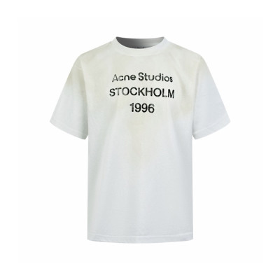 아크네 남/녀 라운드 반팔티 - Acne Unisex Round Tshirt - anc12764x