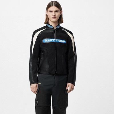 루이비통 남성 가죽 자켓 - Louis vuitton Mens Leather Jacket - lvc12775x