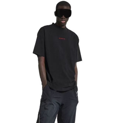 발렌시아가 남성 라운드 반팔 티셔츠 - Balenciaga Mens Round Tshirt - bac12800x
