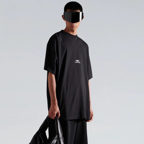 발렌시아가 남성 라운드 반팔 티셔츠 - Balenciaga Mens Round Tshirt - bac12801x