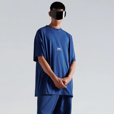 발렌시아가 남성 라운드 반팔 티셔츠 - Balenciaga Mens Round Tshirt - bac12802x