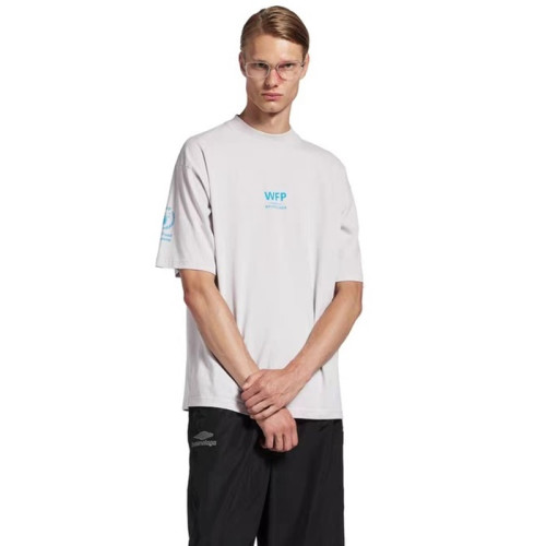 발렌시아가 남성 라운드 반팔 티셔츠 - Balenciaga Mens Round Tshirt - bac12803x