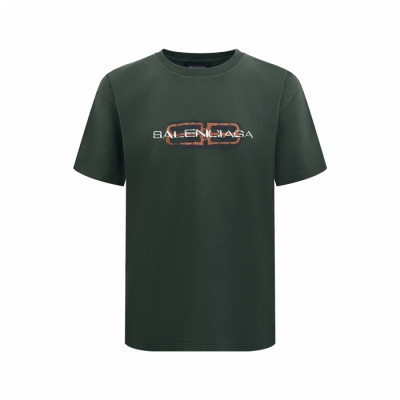 발렌시아가 남성 라운드 반팔 티셔츠 - Balenciaga Mens Round Tshirt - bac12889x